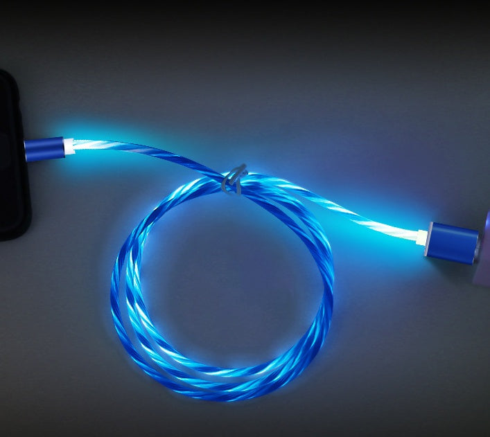 Compatible with Apple, 1m Magnetic charging Mobile Phone Cable USB Type C Flow Luminous Lighting Data Wire for iPhone/Samsung/Huawei Compatible with Apple, 1m Magnetic charging Mobile Phone Cable USB Type C Flow Luminous Lighting Data Wire for iPhone/Samsung/Huawei
